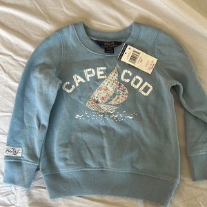 Polo sweatshirt. Toddler size 3T. Cape Cod